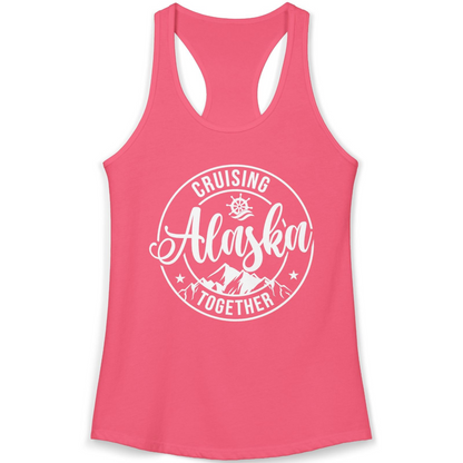 Cruising Alaska Together Shirt Ladies Tank Top – Hot Pink – Alaska Cruise Shirts