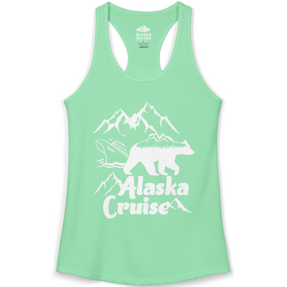 Alaska Cruise Shirt Ladies Tank Top – Solid Mint – Alaska Cruise Shirts