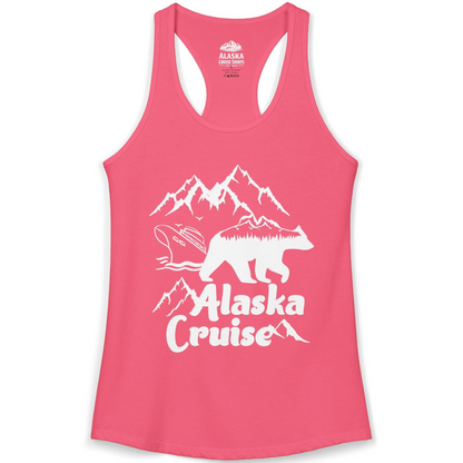 Alaska Cruise Shirt Ladies Tank Top – Hot Pink – Alaska Cruise Shirts