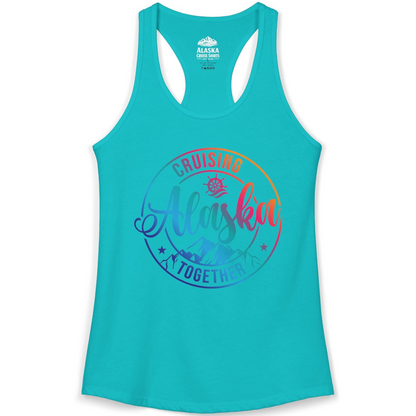 Cruising Alaska Together Shirt Ladies Tank Top – Tahiti Blue – Alaska Cruise Shirts
