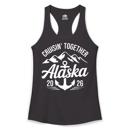 Alaska Cruise Shirt Ladies Tank Top – Black – Alaska Cruise Shirts
