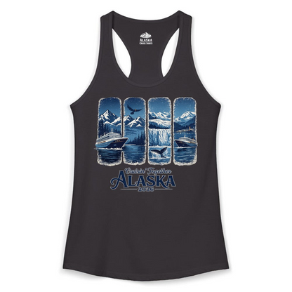 Alaska Cruise Adventure Shirt Ladies Tank Top – Black – Alaska Cruise Shirts