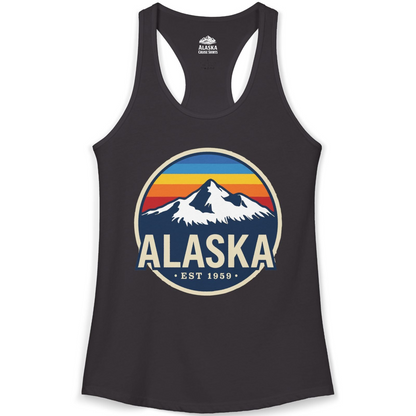 Alaska Vintage Shirt Ladies Tank Top – Black – Alaska Cruise Shirts