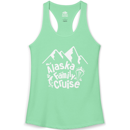 Alaska Family Cruise Adventure Shirt Ladies Tank Top – Solid Mint – Alaska Cruise Shirts