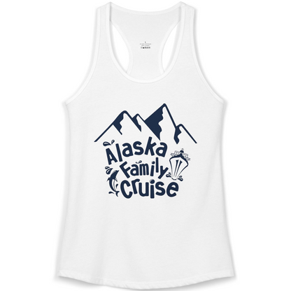 Alaska Family Cruise Adventure Shirt Ladies Tank Top – White – Alaska Cruise Shirts