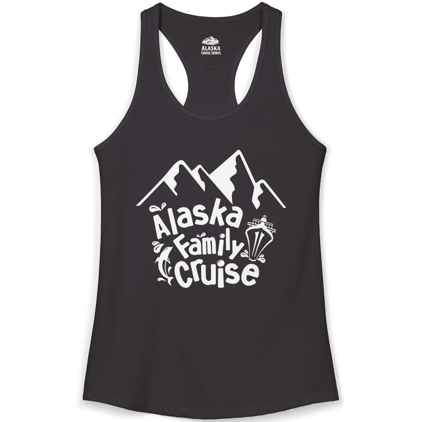 Alaska Family Cruise Adventure Shirt Ladies Tank Top – Black – Alaska Cruise Shirts
