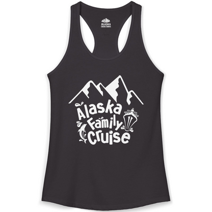 Alaska Family Cruise Adventure Shirt Ladies Tank Top – Black – Alaska Cruise Shirts