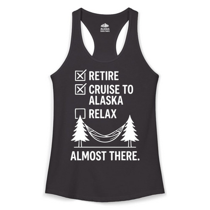 Alaska Cruise Retirement Checklist Shirt Ladies Tank Top – Black – Alaska Cruise Shirts