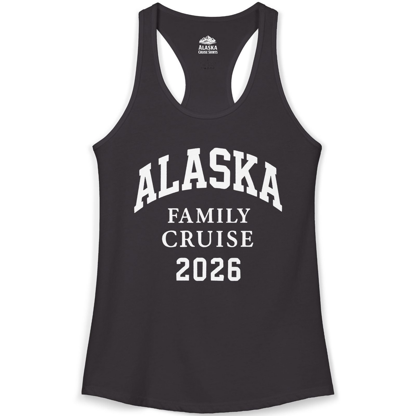 Alaska Family Cruise 2026 Matching Vacation Shirt for Groups — Ladies Tank Ladies Tank Top – Black – Alaska Cruise Shirts