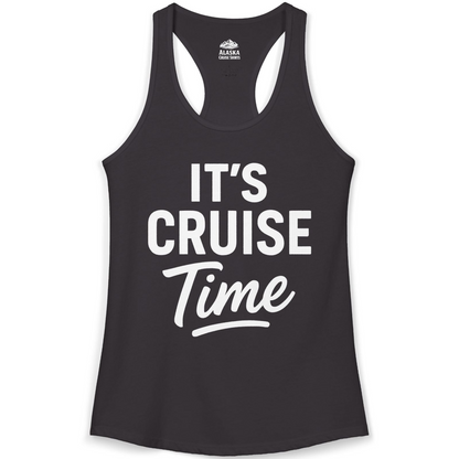 It’s Cruise Time Vacation Shirt for Cruise Lovers and Travelers — Ladies Tank Ladies Tank Top – Black – Alaska Cruise Shirts