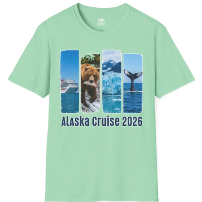 Alaska Cruise 2026 Wildlife Nature Adventure Vacation Shirt – Mint Green – Alaska Cruise Shirts