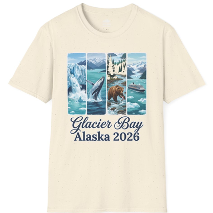 Glacier Bay Alaska 2026 Cruise Nature Wildlife Adventure Shirt – Natural – Alaska Cruise Shirts