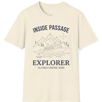 Inside Passage Explorer Alaska Cruise Adventure 2026 Shirt – Natural – Alaska Cruise Shirts