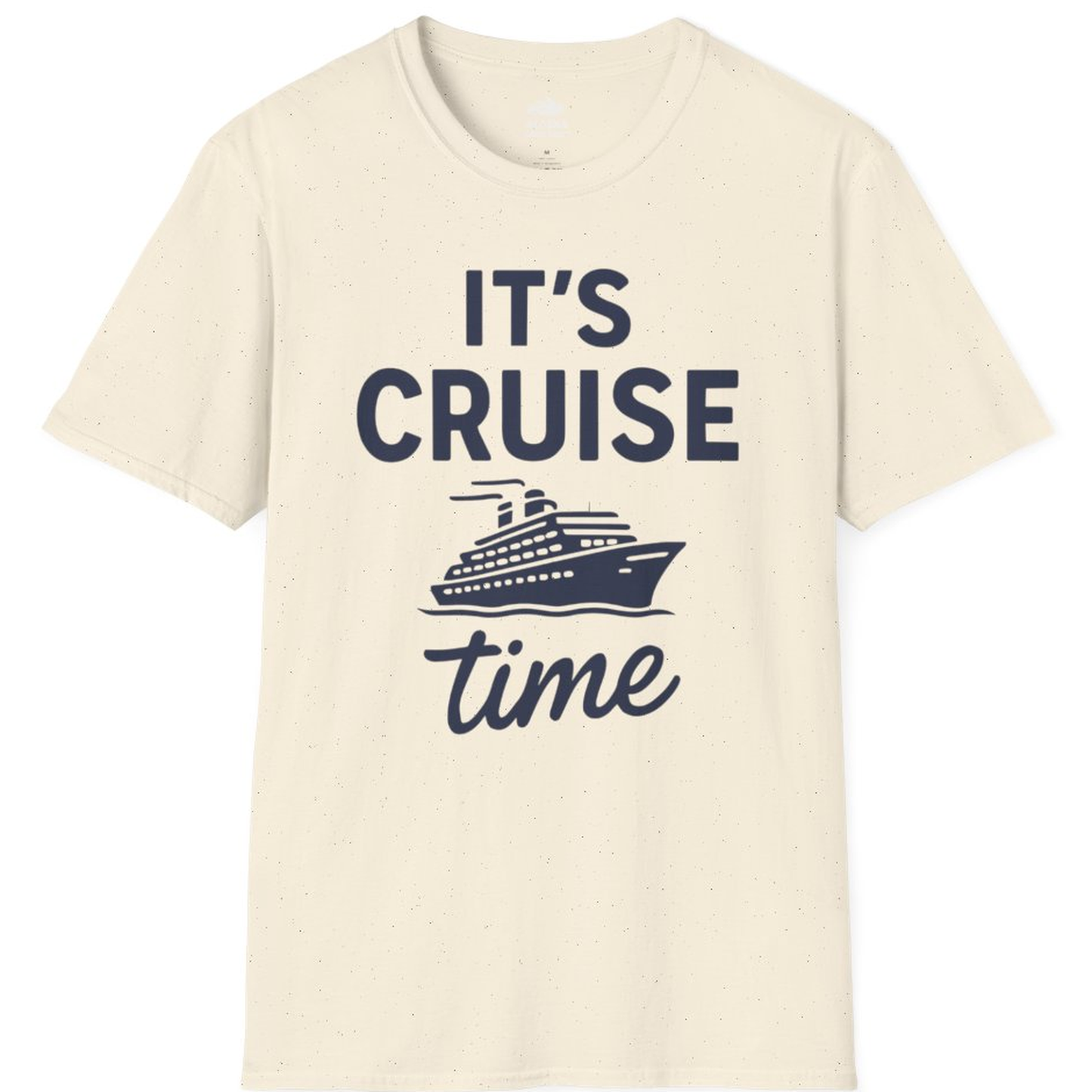 It’s Cruise Time Fun Graphic Cruise Shirt for Vacation Travelers – Natural – Alaska Cruise Shirts