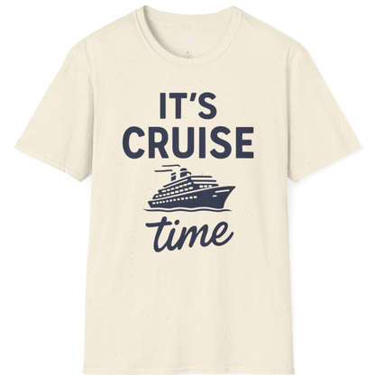 It’s Cruise Time Fun Graphic Cruise Shirt for Vacation Travelers – Natural – Alaska Cruise Shirts