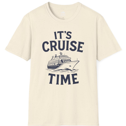 It’s Cruise Time Nautical Ship Vacation Travel T-Shirt – Natural – Alaska Cruise Shirts