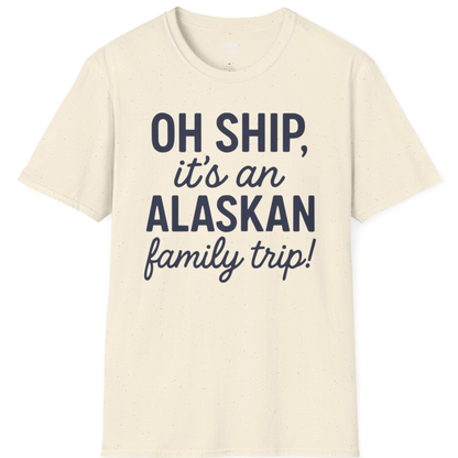 Funny Alaska Family Cruise Trip Statement Vacation Shirt – Natural – Alaska Cruise Shirts