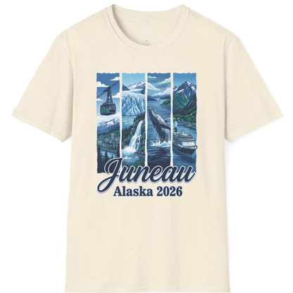 Juneau Alaska 2026 Cruise and Nature Souvenir Shirt – Natural – Alaska Cruise Shirts