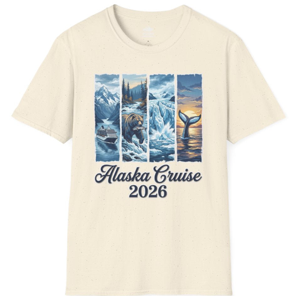 Alaska Cruise 2026 Scenic Wildlife Adventure Souvenir Shirt – Natural – Alaska Cruise Shirts