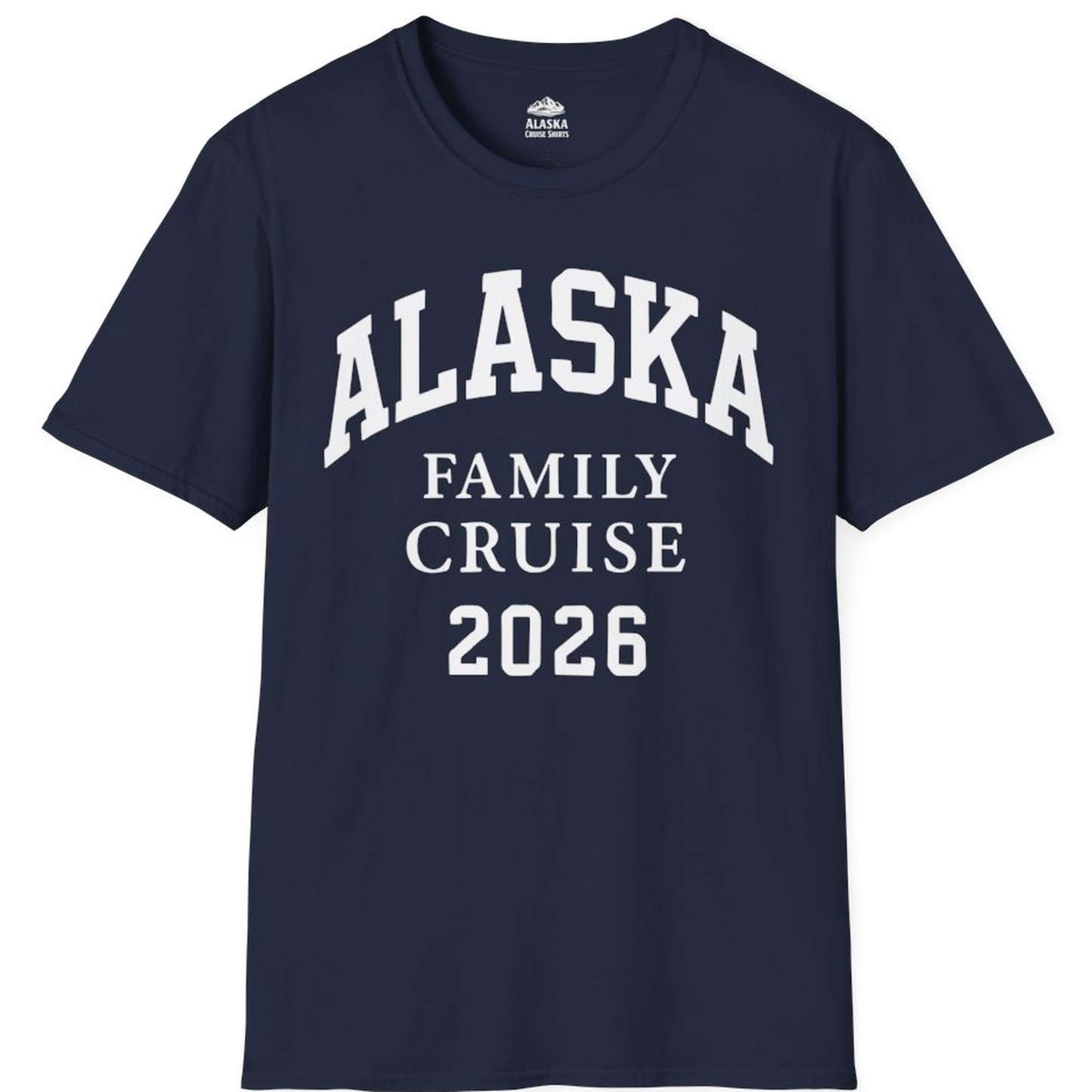 Alaska Family Cruise 2026 Matching Vacation Shirt for Groups – Navy – Alaska Cruise Shirts