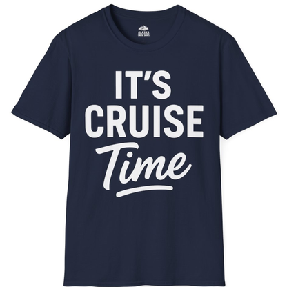 It’s Cruise Time Vacation Shirt for Cruise Lovers and Travelers – Navy – Alaska Cruise Shirts
