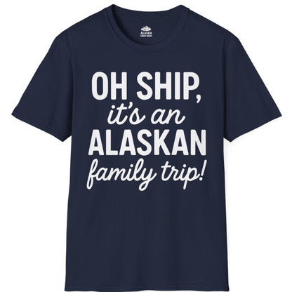Funny Alaska Family Cruise Trip Statement Vacation Shirt – Navy – Alaska Cruise Shirts