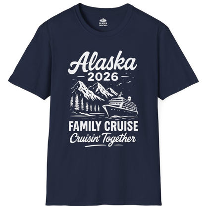 Alaska Family Cruise 2026 Cruisin Together Matching Shirt – Navy – Alaska Cruise Shirts