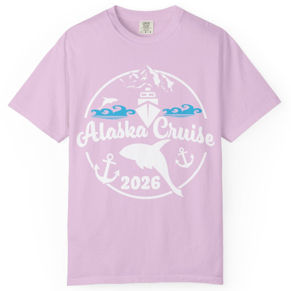 Alaska Cruise 2026 Shirt - Nautical Wildlife Adventure Graphic Tee – Orchid – Alaska Cruise Shirts