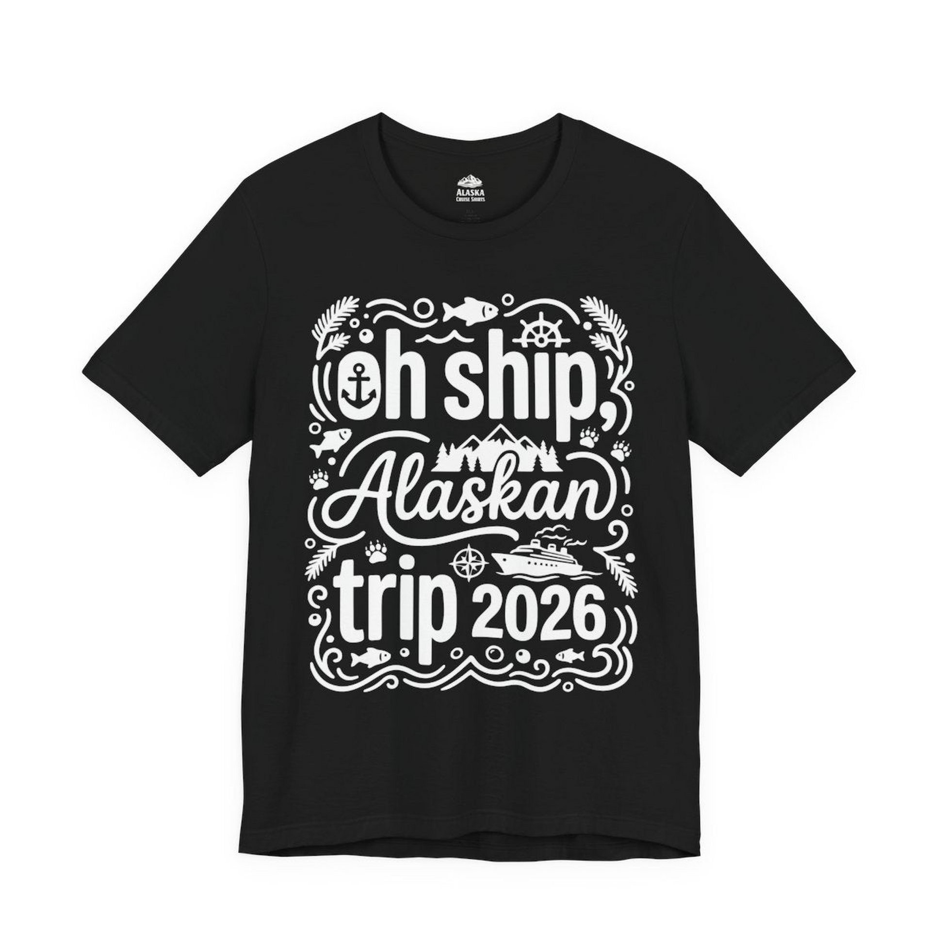 Oh Ship Alaskan Trip 2026 Funny Alaska Cruise Group Shirt — Premium Tee Premium T-Shirt – Alaska Cruise Shirts