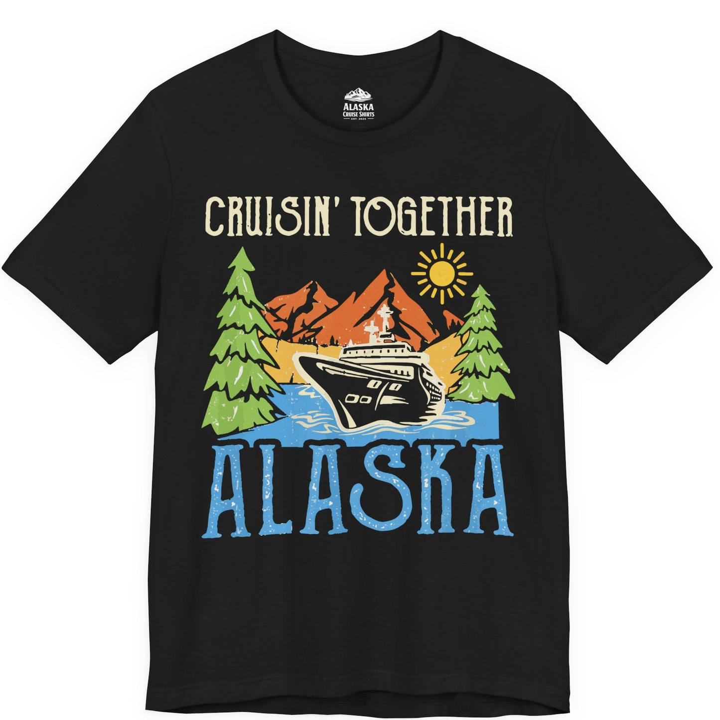 Alaska Cruise Adventure Nature Landscape Retro Family Shirt — Premium Tee Premium T-Shirt – Alaska Cruise Shirts