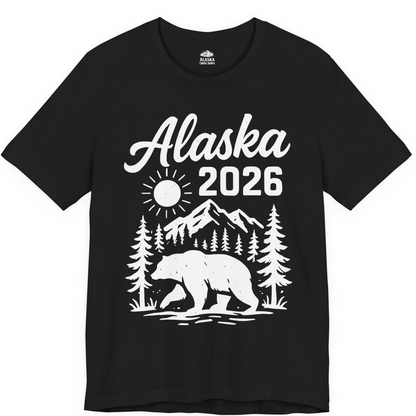 Alaska 2026 Bear and Mountains Nature Adventure Shirt — Premium Tee Premium T-Shirt – Alaska Cruise Shirts