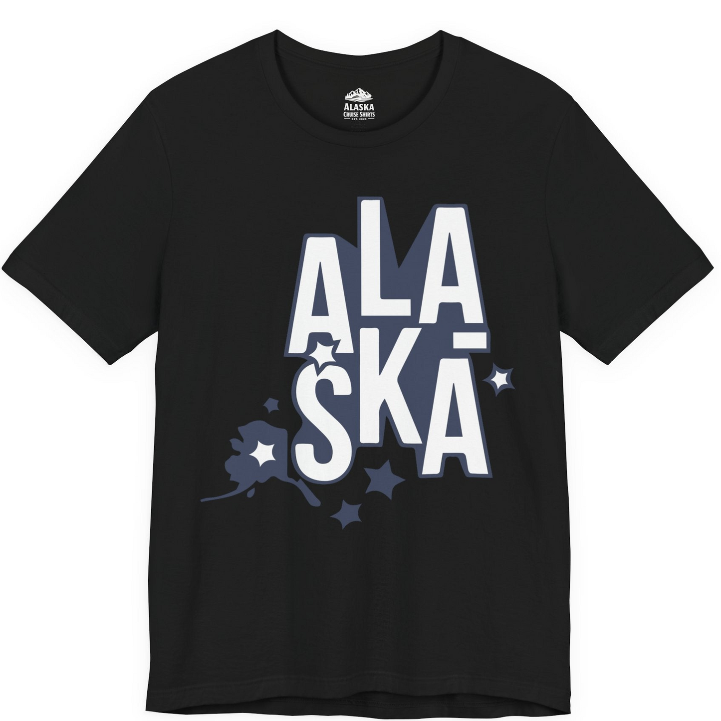 Alaska Stars Bold Typography Shirt Premium T-Shirt – Alaska Cruise Shirts