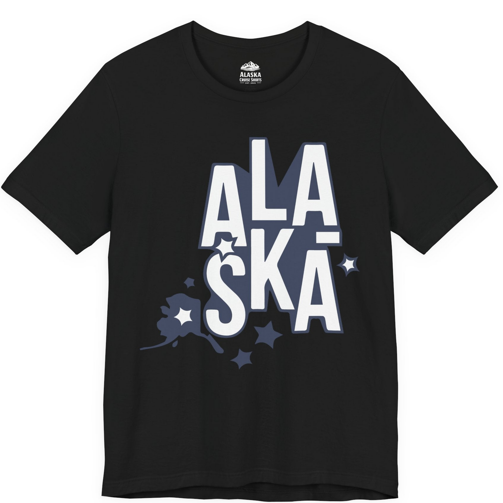 Alaska Stars Bold Typography Shirt Premium T-Shirt – Alaska Cruise Shirts
