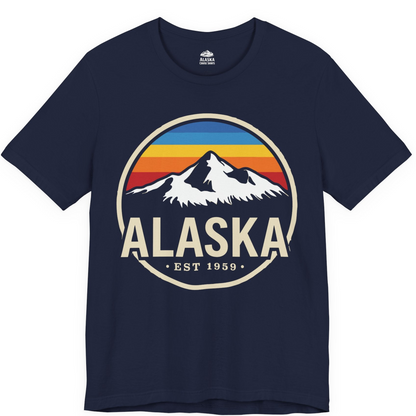 Alaska Vintage Mountain Sunset Shirt Premium T-Shirt – Alaska Cruise Shirts