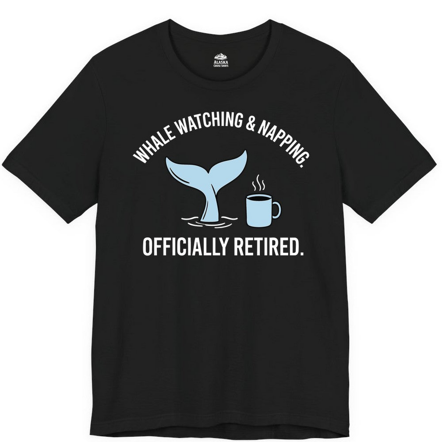 Retired Whale Watching and Napping Shirt Premium T-Shirt – Alaska Cruise Shirts