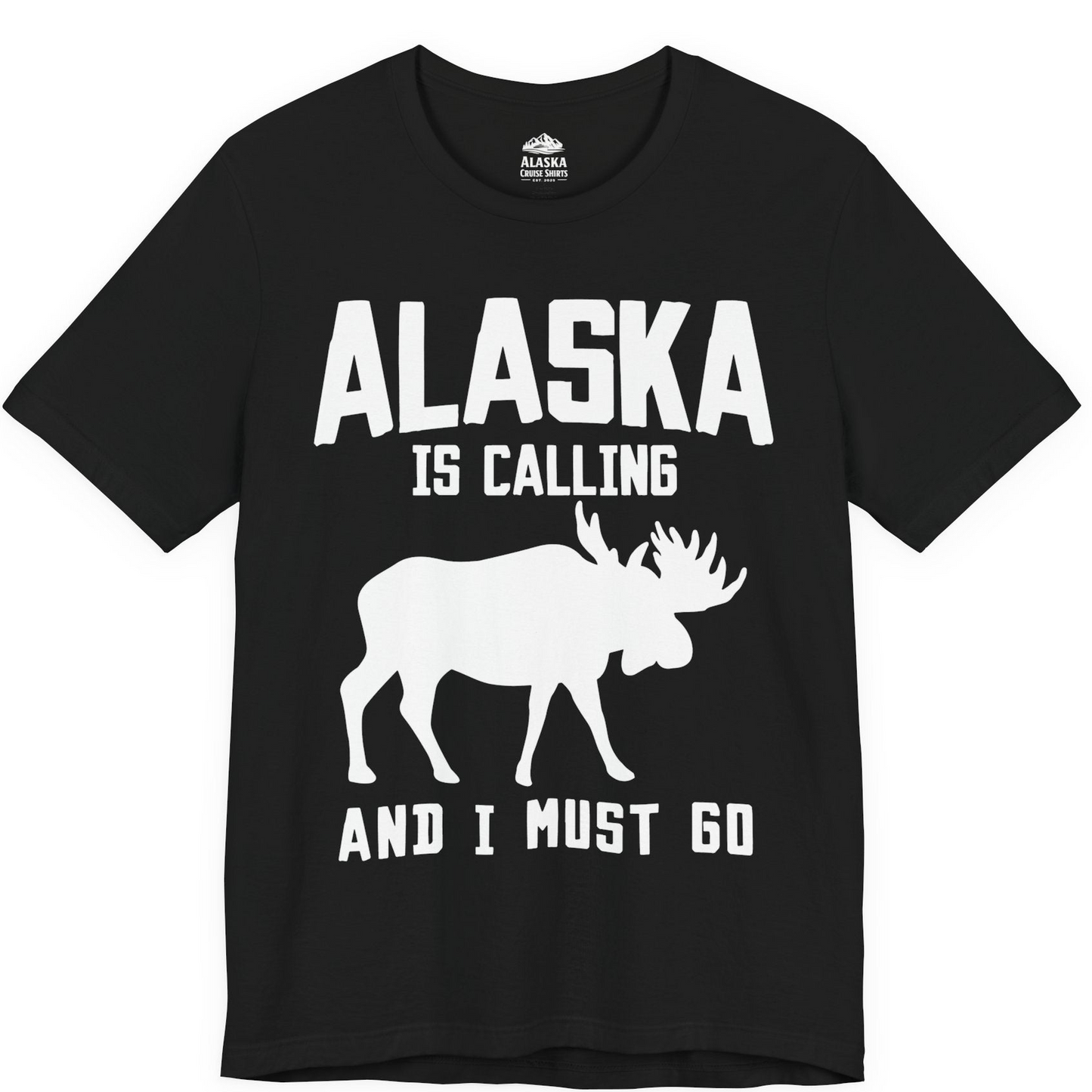 Alaska Is Calling Moose Silhouette Shirt Premium T-Shirt – Alaska Cruise Shirts