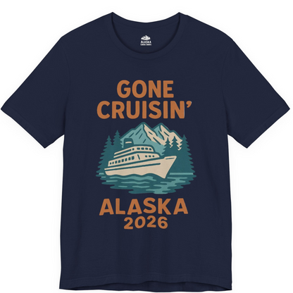 Gone Cruisin Alaska 2026 Retro Cruise Ship Nature Scenery Shirt — Premium Tee Premium T-Shirt – Alaska Cruise Shirts