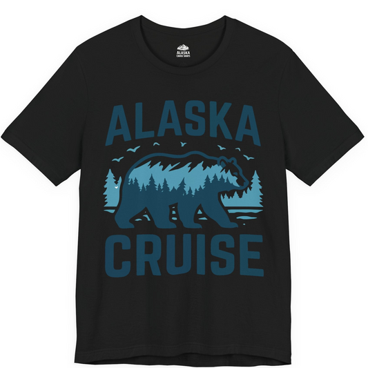 Alaska Cruise Shirt Bear Silhouette Forest Wildlife Nature Tee — Premium Tee Premium T-Shirt – Alaska Cruise Shirts