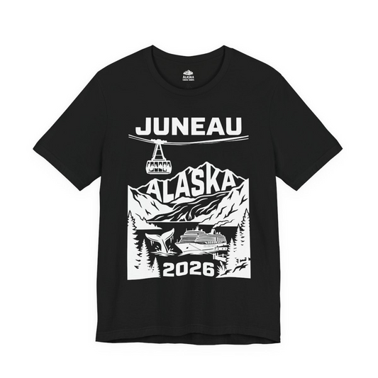 Juneau Alaska Cruise 2026 Scenic Whale and Cable Car Shirt — Premium Tee Premium T-Shirt – Alaska Cruise Shirts