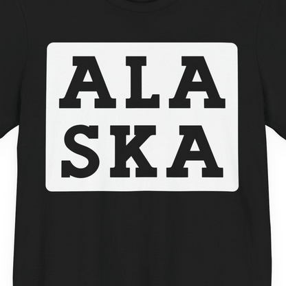 Bold Alaska Block Text Shirt Premium T-Shirt – Alaska Cruise Shirts Close Up