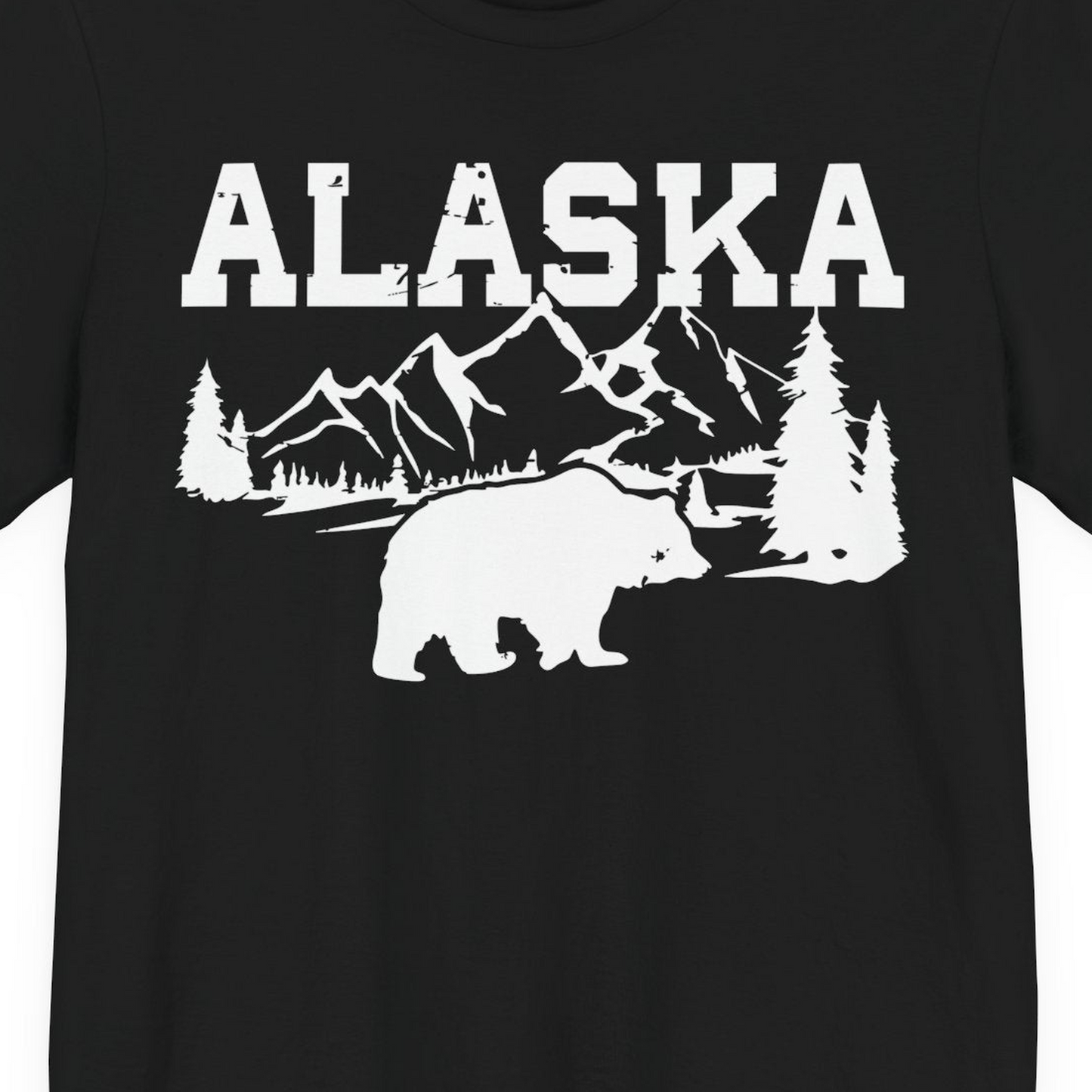 Alaska Bear Shirt Premium T-Shirt – Alaska Cruise Shirts Close Up
