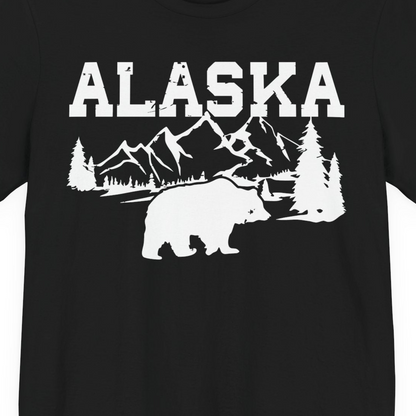 Alaska Bear Shirt Premium T-Shirt – Alaska Cruise Shirts Close Up