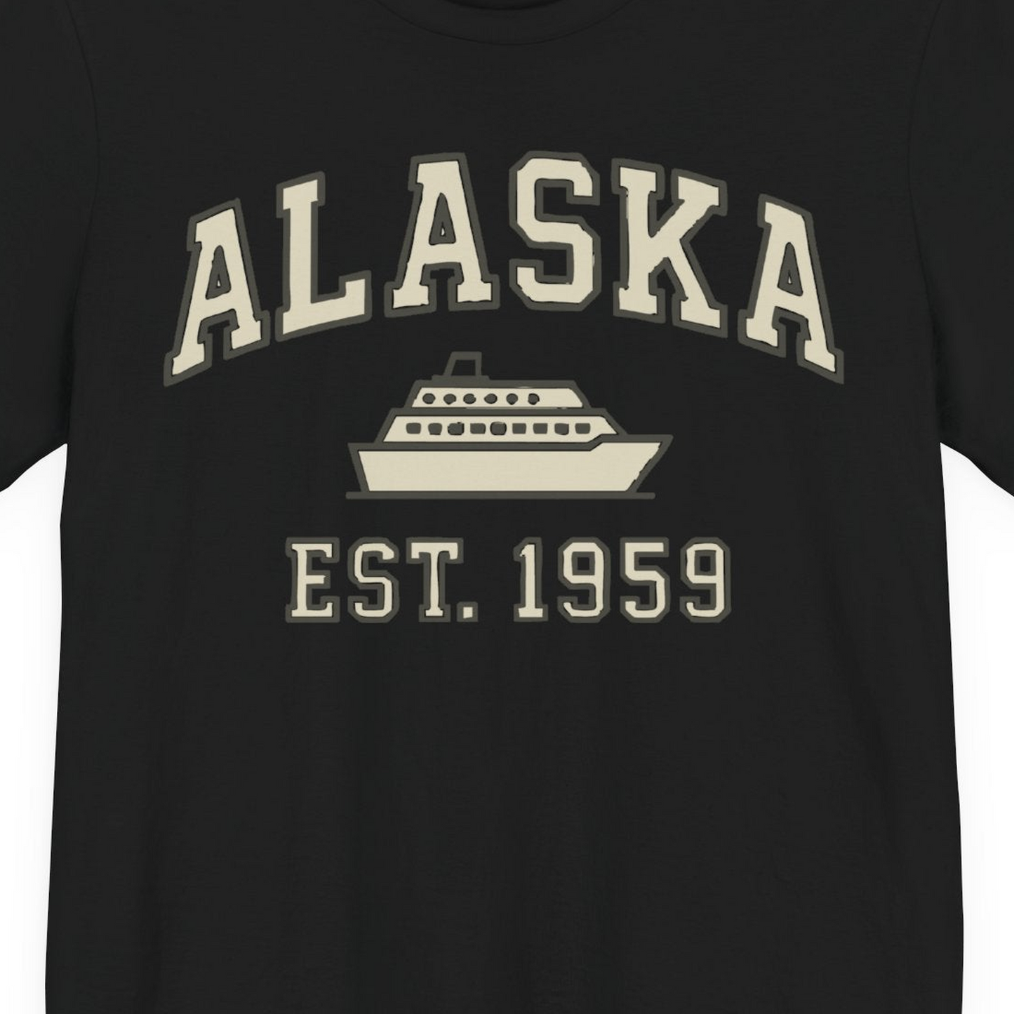 Alaska Cruise Shirt Premium T-Shirt – Alaska Cruise Shirts Close Up