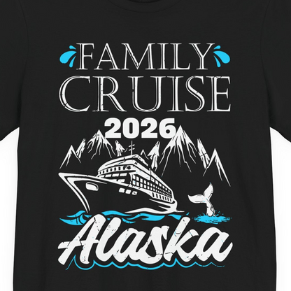 Alaska Family Cruise Shirt Premium T-Shirt – Alaska Cruise Shirts Close Up