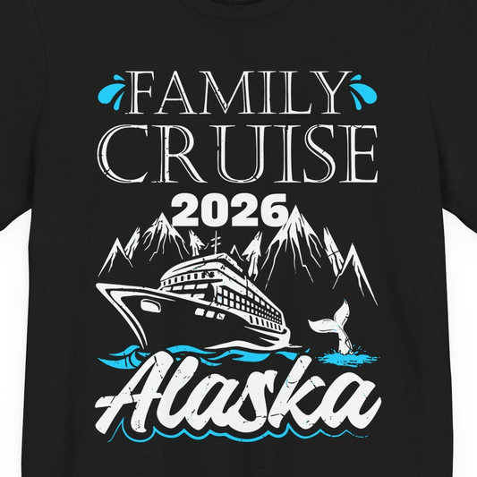 Alaska Family Cruise Shirt Premium T-Shirt – Alaska Cruise Shirts Close Up