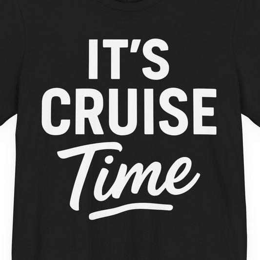 It’s Cruise Time Vacation Shirt for Cruise Lovers and Travelers — Premium Tee Premium T-Shirt – Alaska Cruise Shirts Close Up