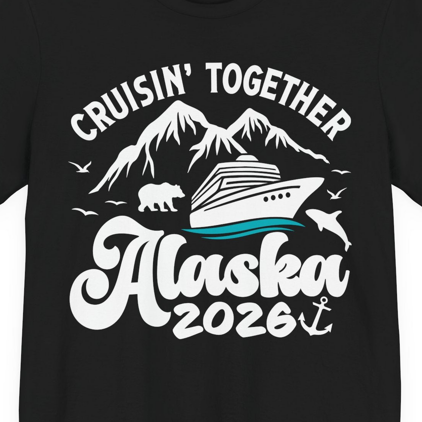 Alaska Cruise Adventure Shirt Premium T-Shirt – Alaska Cruise Shirts Close Up