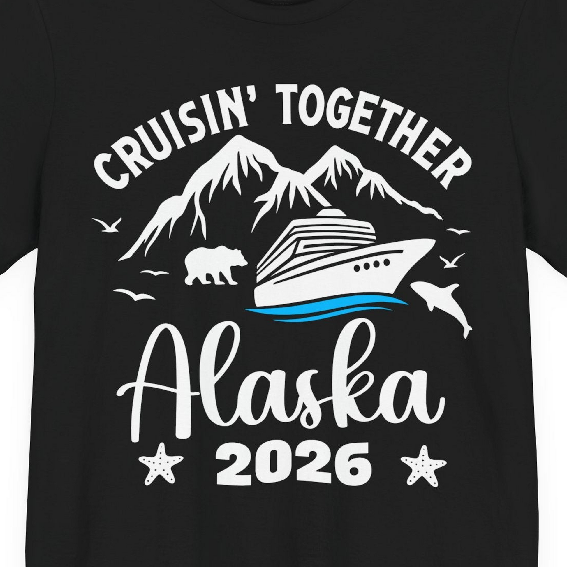 Alaska Cruise Adventure 2026 Shirt Premium T-Shirt – Alaska Cruise Shirts Close Up