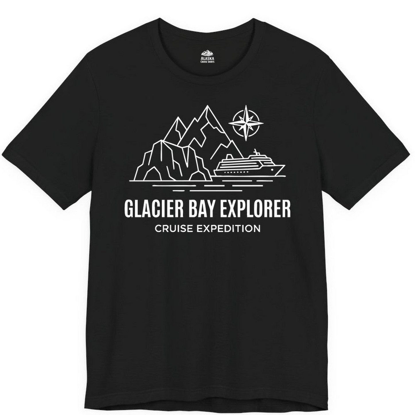 Glacier Bay Alaska Cruise Shirt Premium T-Shirt – Alaska Cruise Shirts Close Up