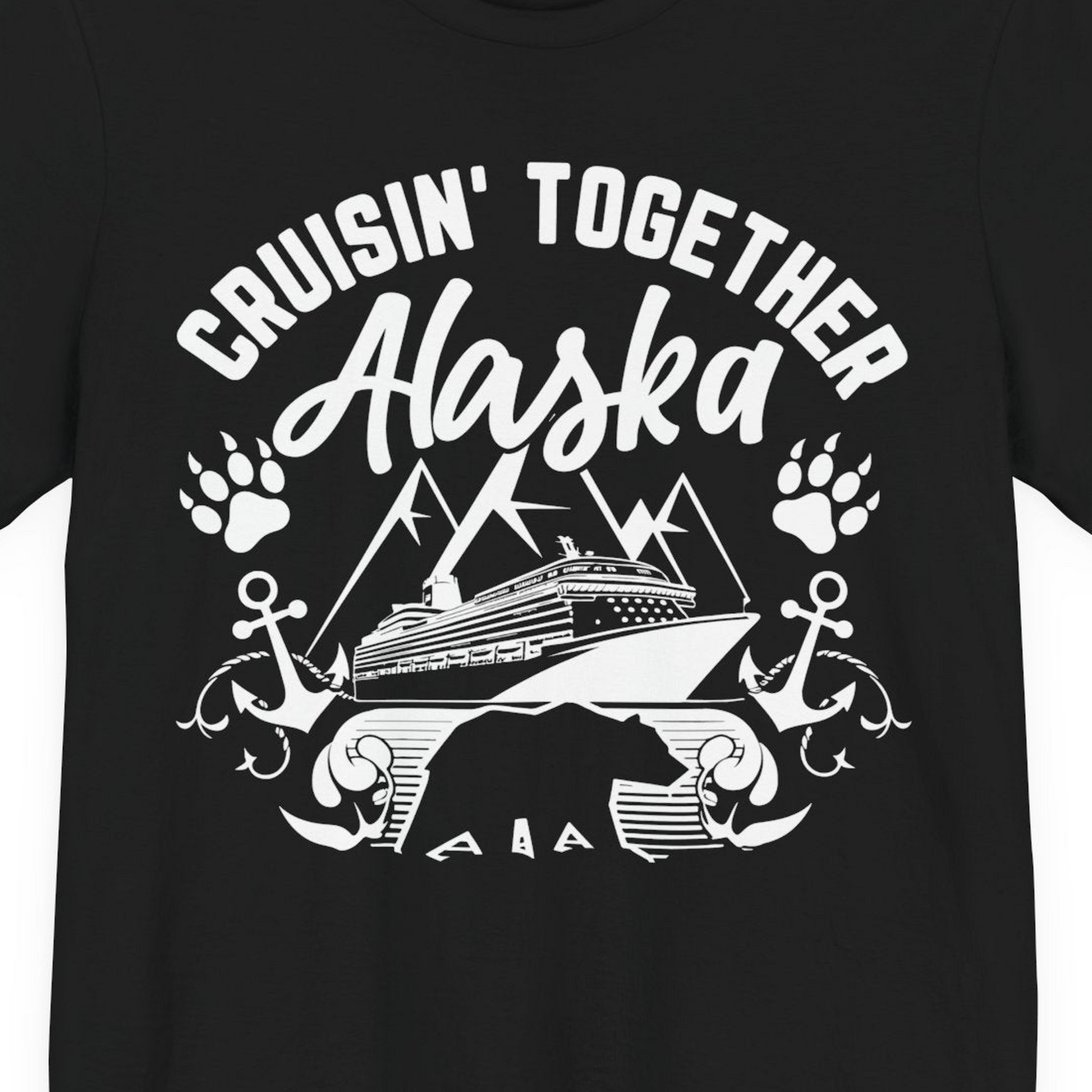 Alaska Cruise Adventure Shirt Premium T-Shirt – Alaska Cruise Shirts Close Up